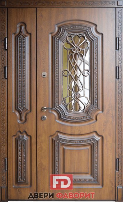двухстворчатая стальная дверь с терморазрывом от производителя 