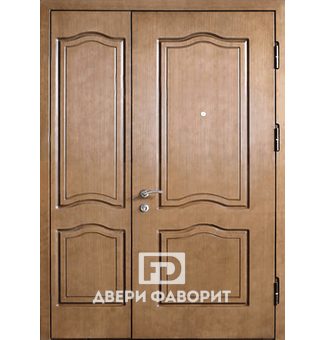 недорогая дверь с боковой вставкой и двухсторонней отделкой МДФ